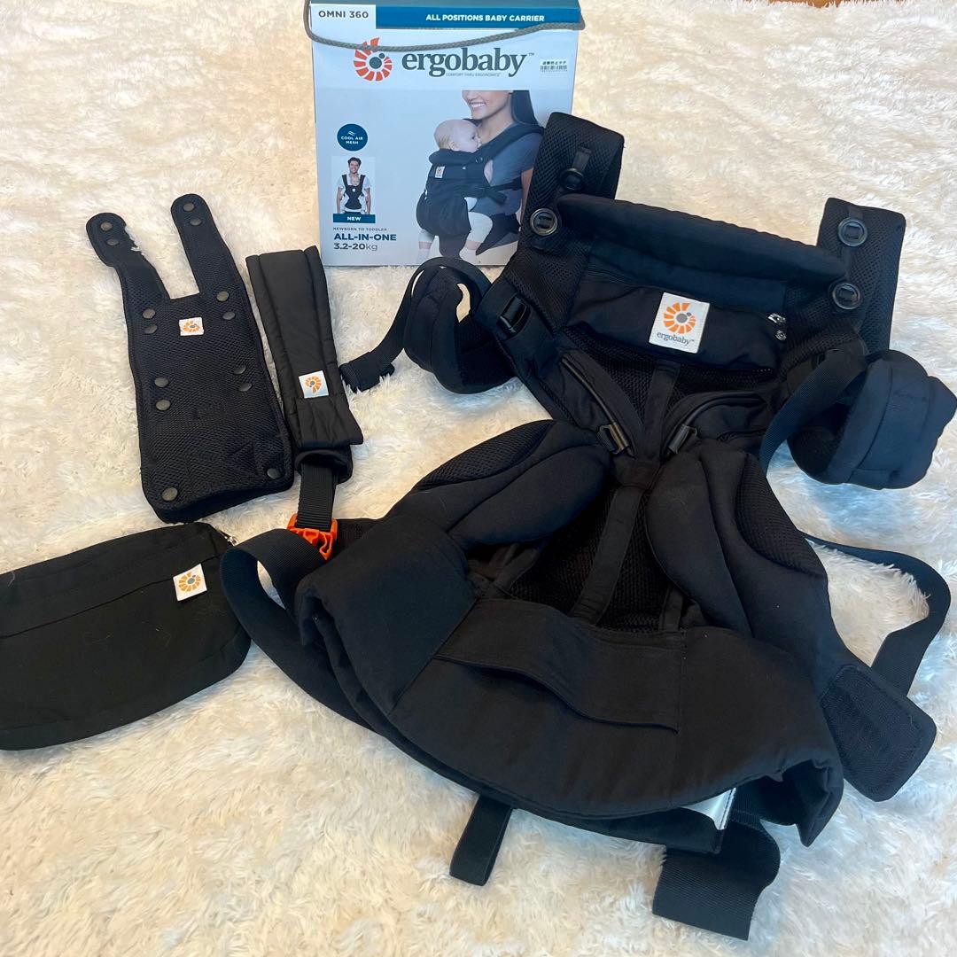 エルゴベビー　オムニ360 クールエアー　メッシュ オニキスブラック　美品✨