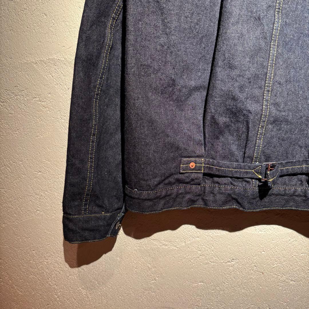 極美品【TCBjeans】大戦モデル Tバック 赤タブ デニムジャケット 40