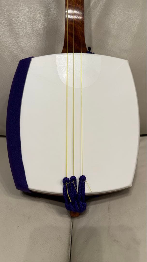 【破れ無し】美品　本体　三味線　中棹