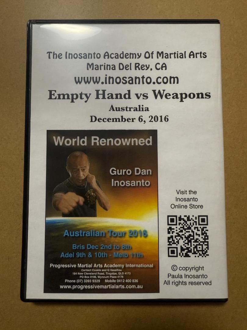 スポーツ・フィットネス Dan Inosanto Empty Hand vs Weapons DVD