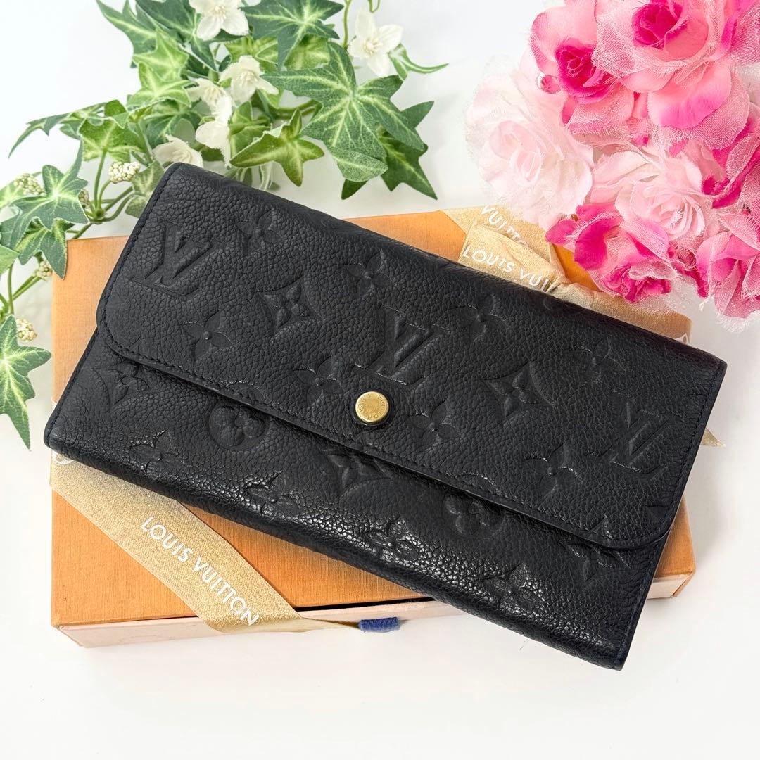 美品 希少✨ルイヴィトン モノグラムアンプラント ヴィルトゥオーズ 長財布 濃紺