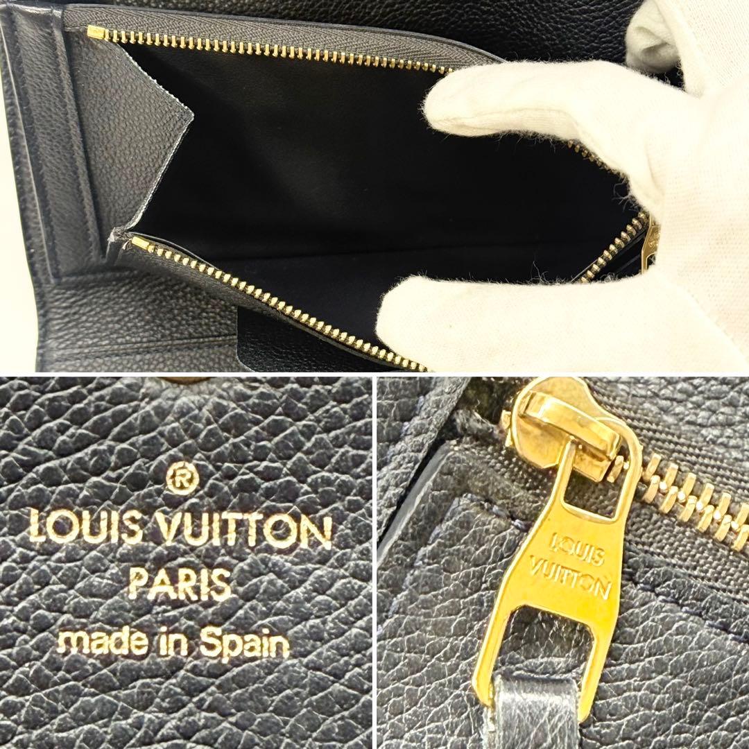 美品 希少✨ルイヴィトン モノグラムアンプラント ヴィルトゥオーズ 長財布 濃紺