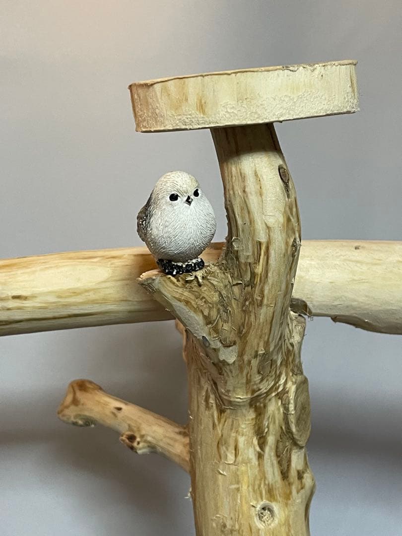 天然木白木バードジム75センチ