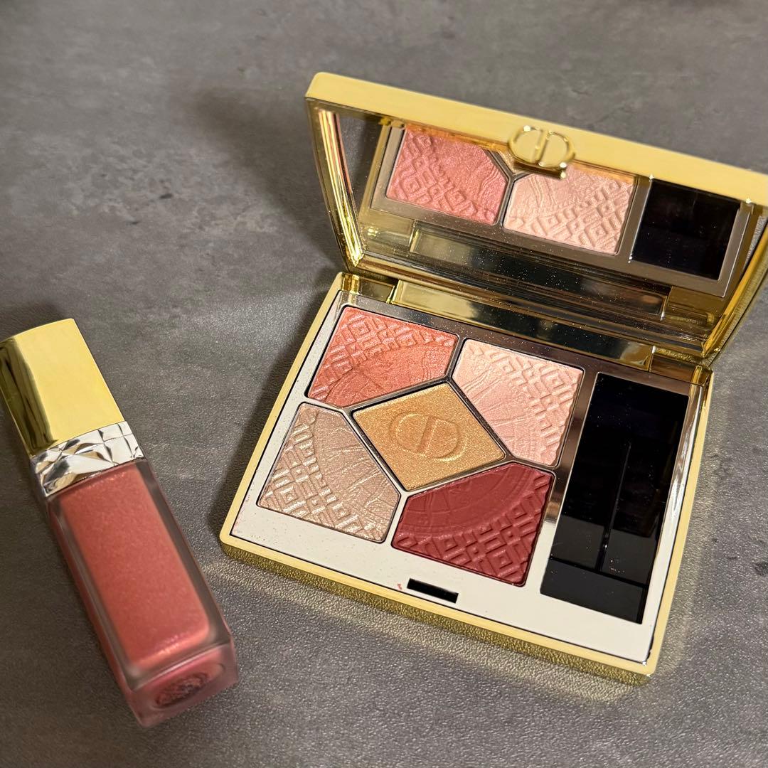 Dior2024クリスマスコフレ サンククール643&ルージュ353