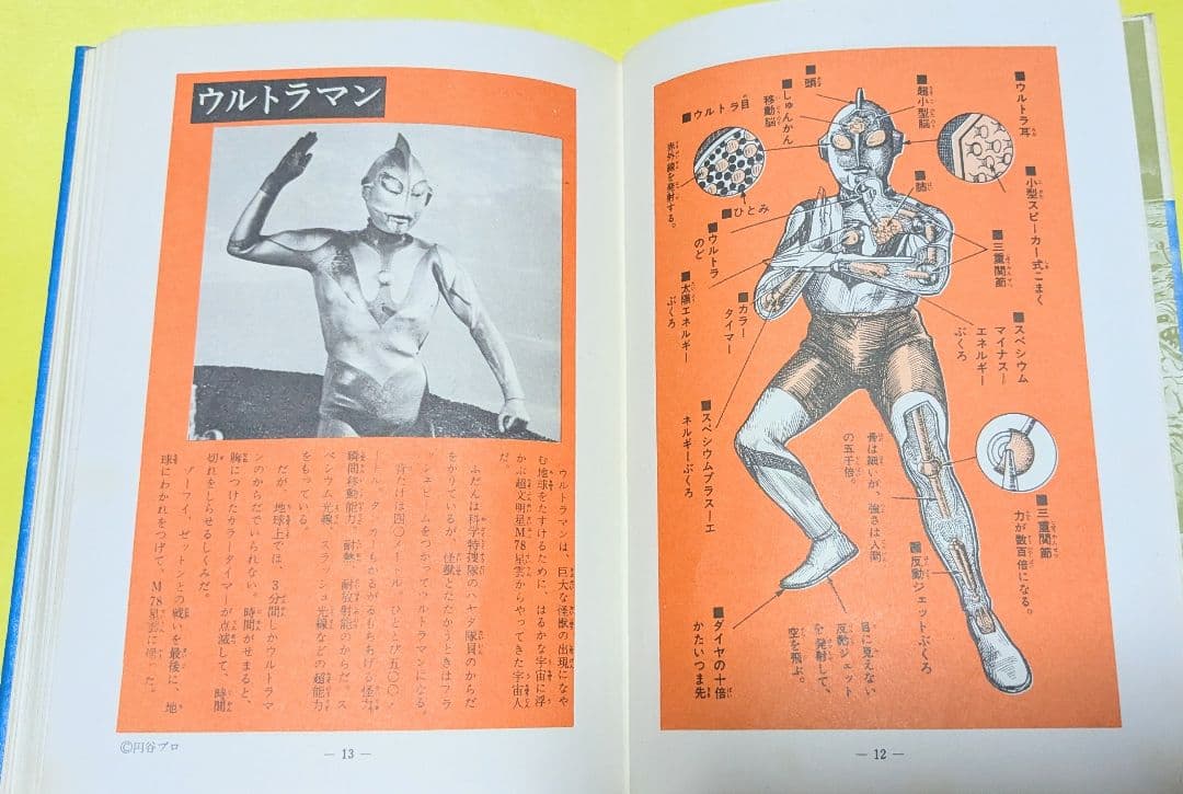 #ウルトラ 1970年19版 怪獣ウルトラ図鑑箱カバー付当時物