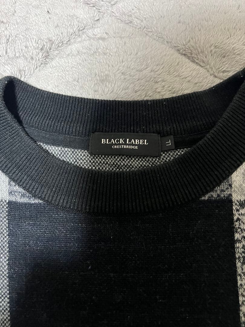 BLACK LABEL CRESTBRIDGE チェック柄セーター LL(XL)