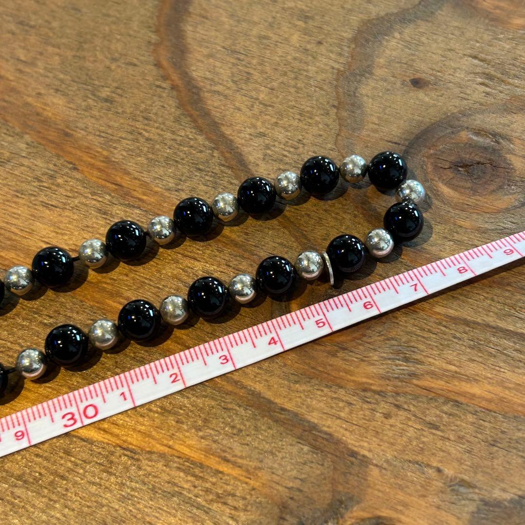 Tiffany & Co. オニキス シルバービーズ ネックレス　ティファニー