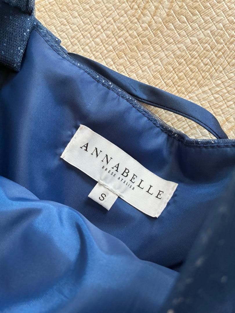 ANNABELLE アナベル　ネイビーグリッターキッズドレス　100〜130