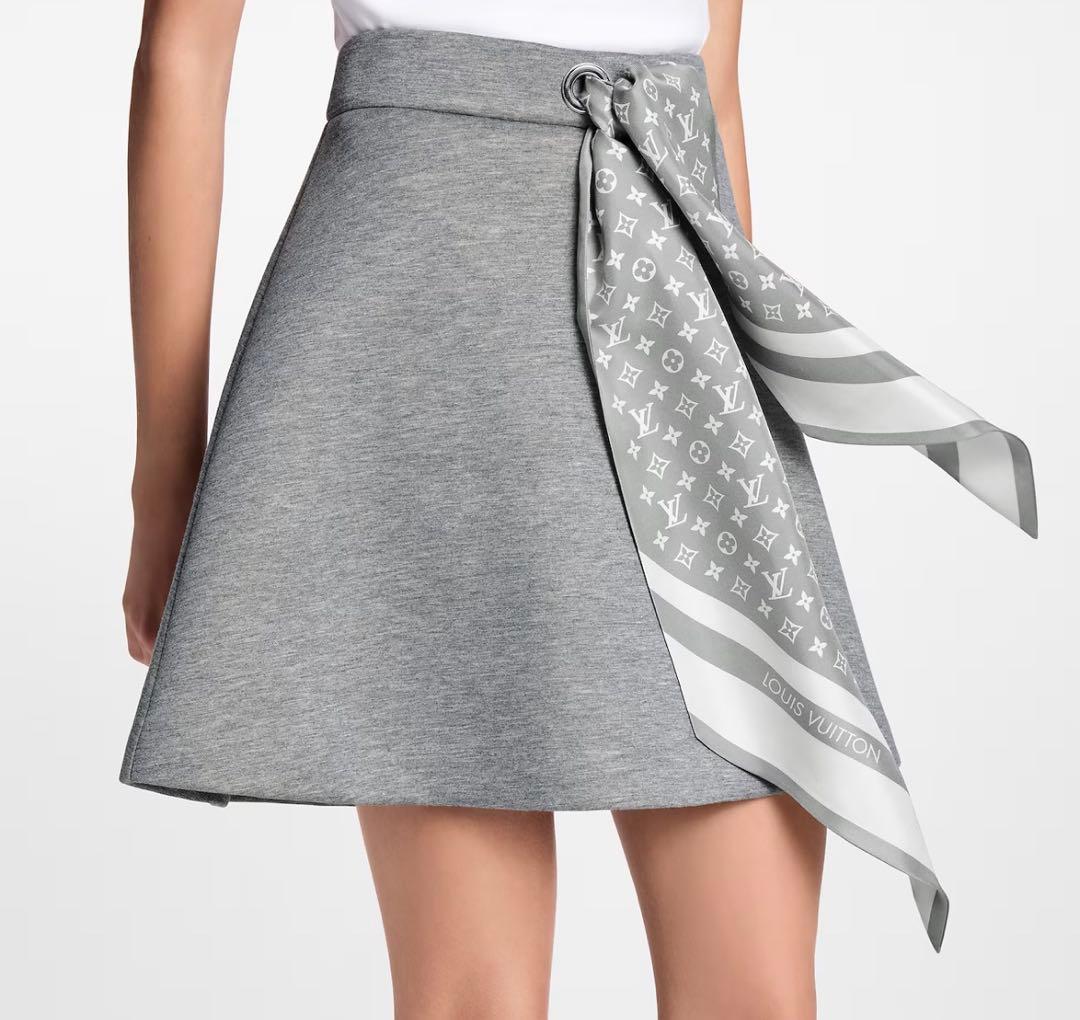louisvuitton モノグラムスカーフミニスカート　S