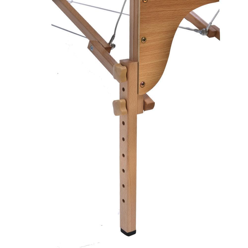 【ホワイト】マッサージベッド折りたたみ コンパクト超軽量エステベッド施術ベッド