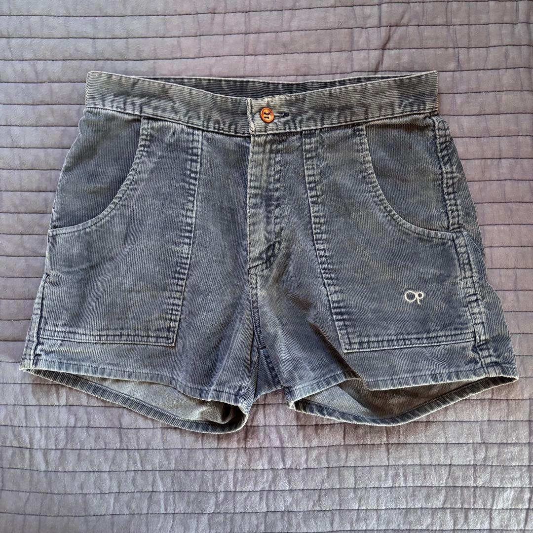 70s 80s op オーシャンパシフィック コーデュロイ ショーツ