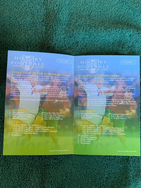 HISTORY OF FOOTBALL 14h30m 7枚 BOX SET