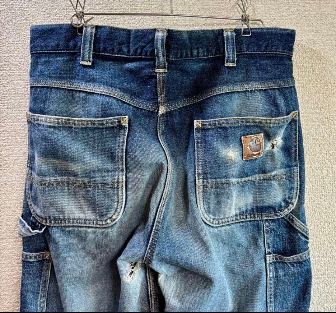 【雰囲気抜群】カーハート Carhartt デニムペインターパンツ 実寸W32