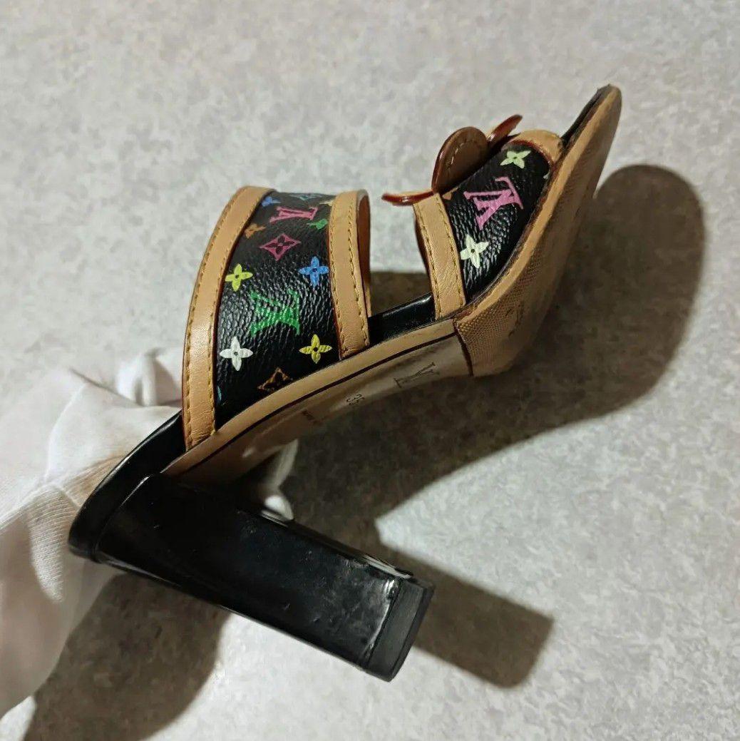 定価約28万 レア【LOUIS VUITTON ヴィトン】マルチカラー サンダル