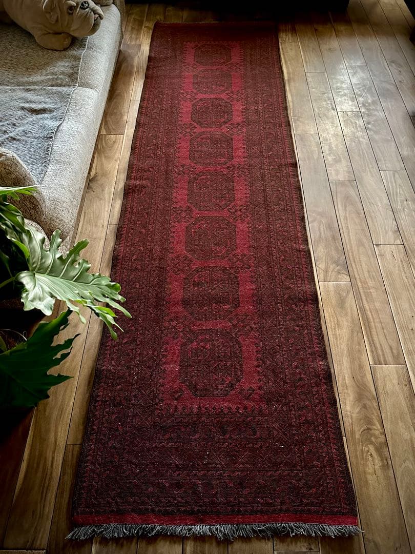 トライバルラグ　ヴィンテージラグ　トルクメン　ランナーラグ　プリミティブアート