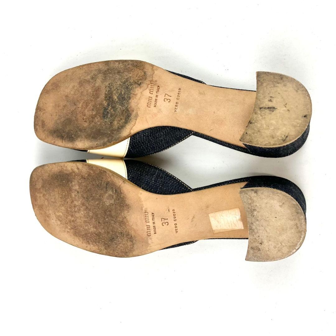 miumiu　ミュウミュウ　サンダル　ミュール　デニム　約24cm