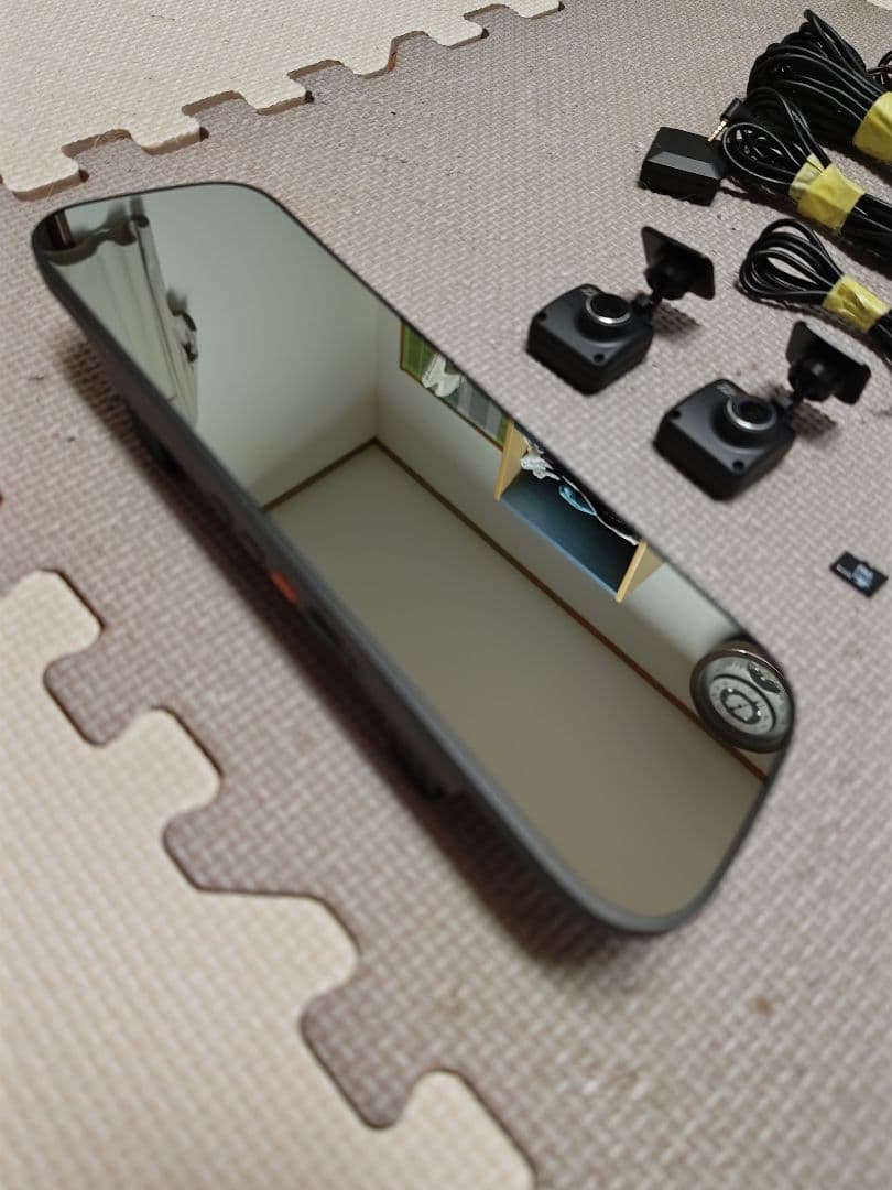 TZ-D203MWミラー型ドライブレコーダー 前後カメラ付き