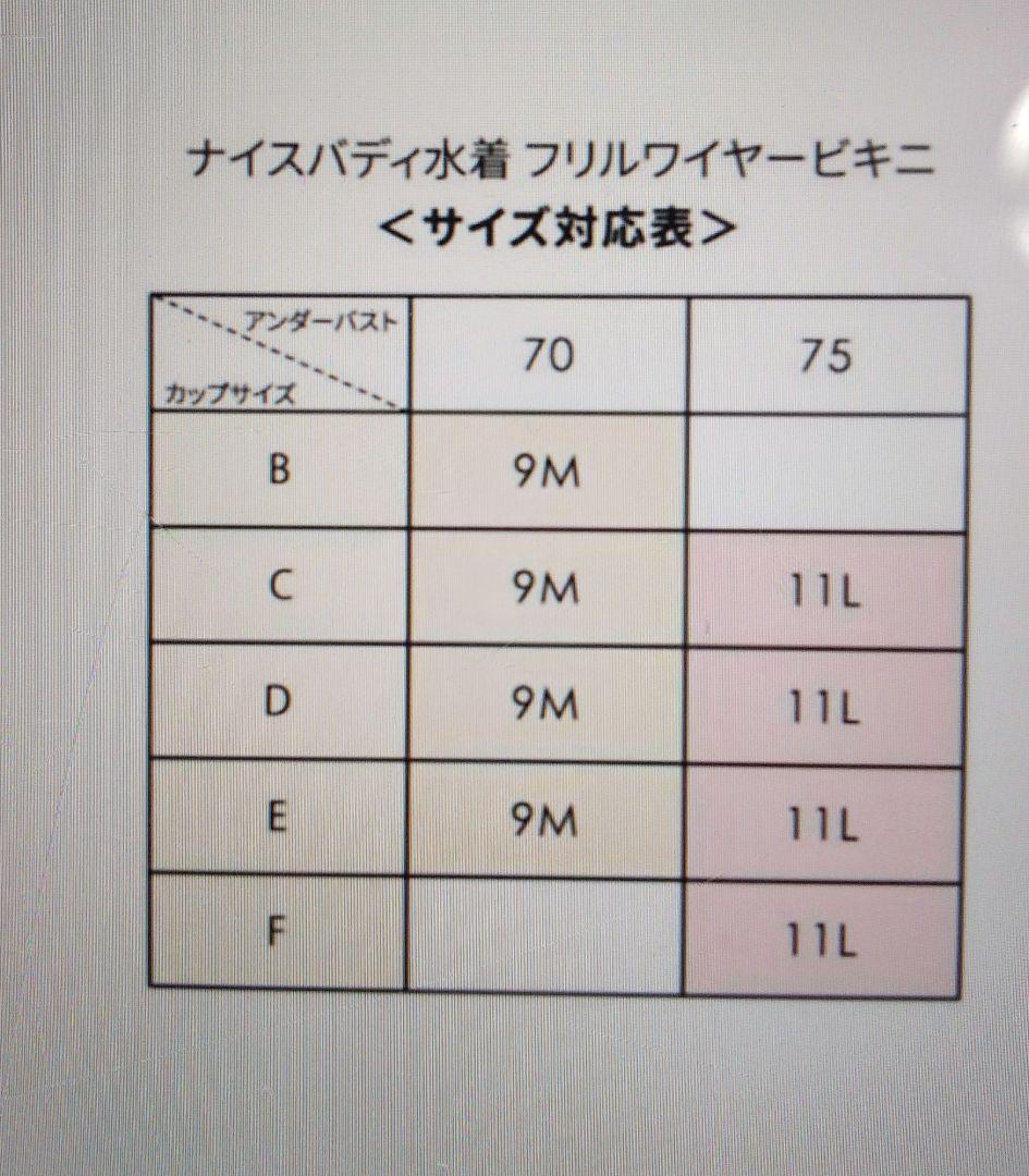 新品ワコル「 PEACH JOHN フリルワイヤービキニナイスバディ水着M