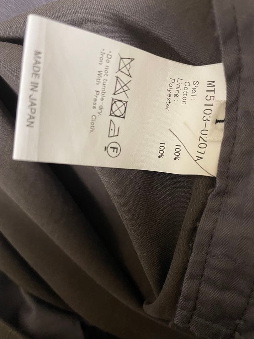 25SS MAATEE&SONS MILITARY SLACKS チャコール1