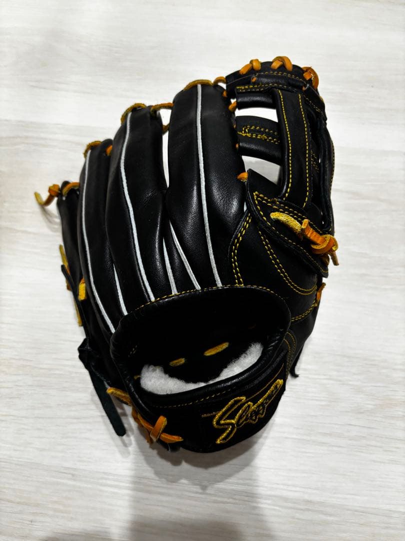 KUBOTA SLUGGER 野球　グローブ　軟式　黒　右投げ用