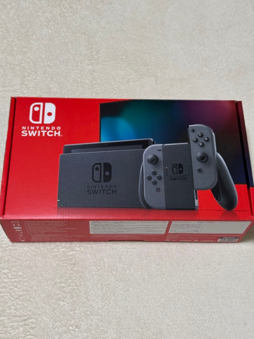 【極美品】NintendoSwitch本体 グレー バッテリー強化版