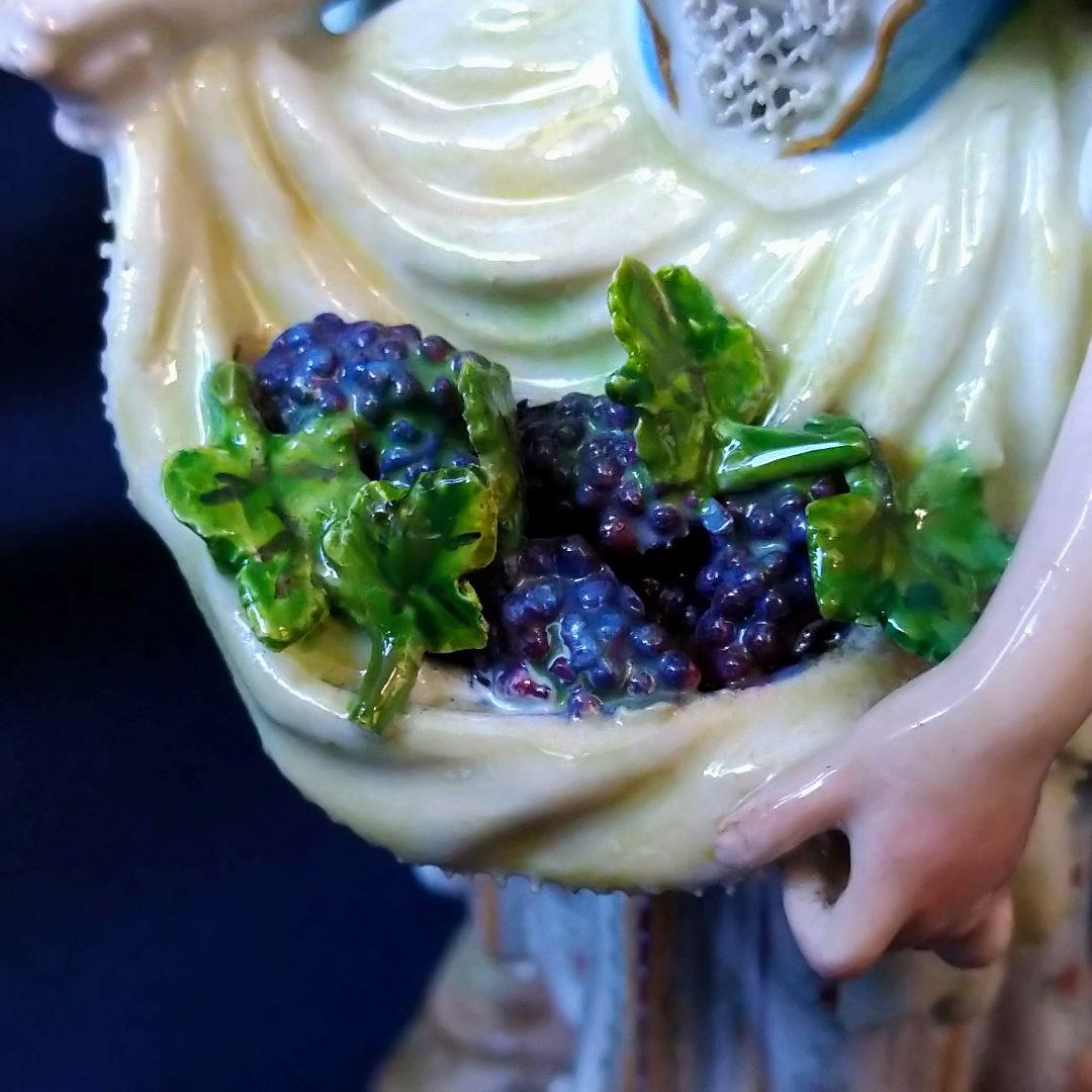 ✤1924年以前マイセン(Meissen)フィギュリン✤『葡萄の収穫』✤