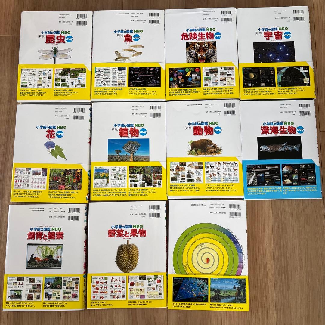 定価26840円　小学館の子ども図鑑　NEO　11冊　セット　DVD付