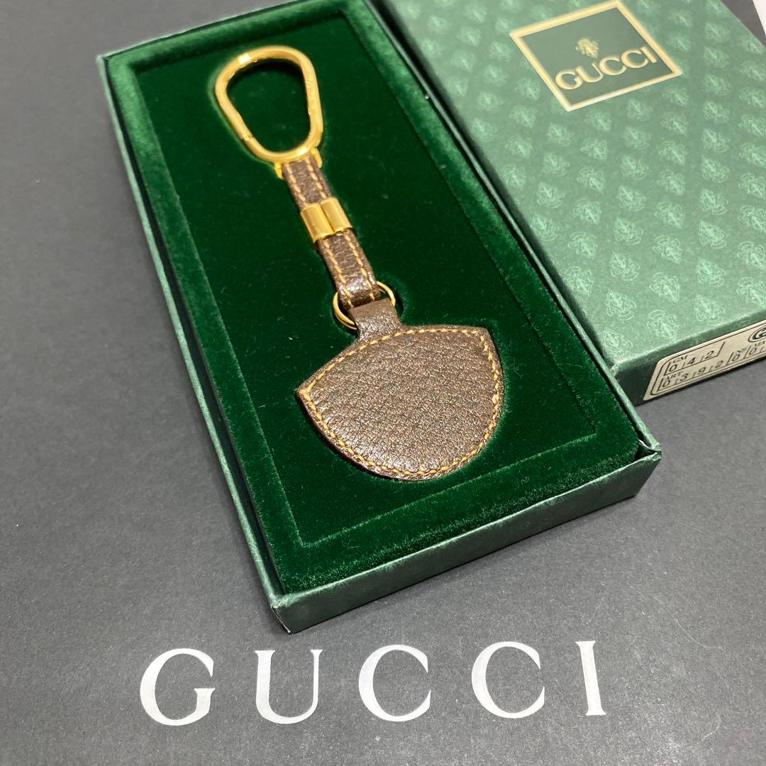 極美品　グッチ　GUCCI　キーホルダー　オールドグッチ 箱付き