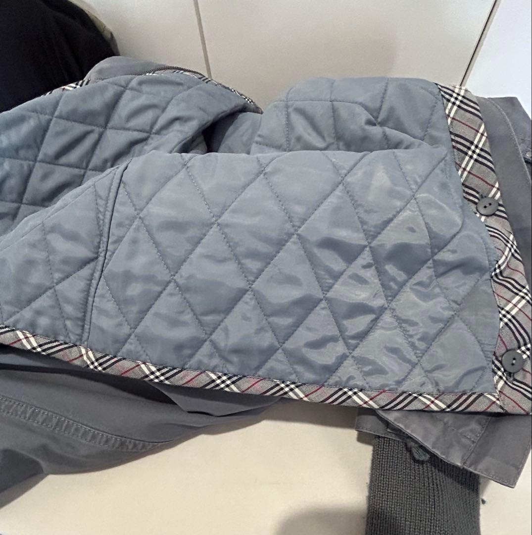 ジェン　BURBERRY BLUE LABELグレー モッズコート