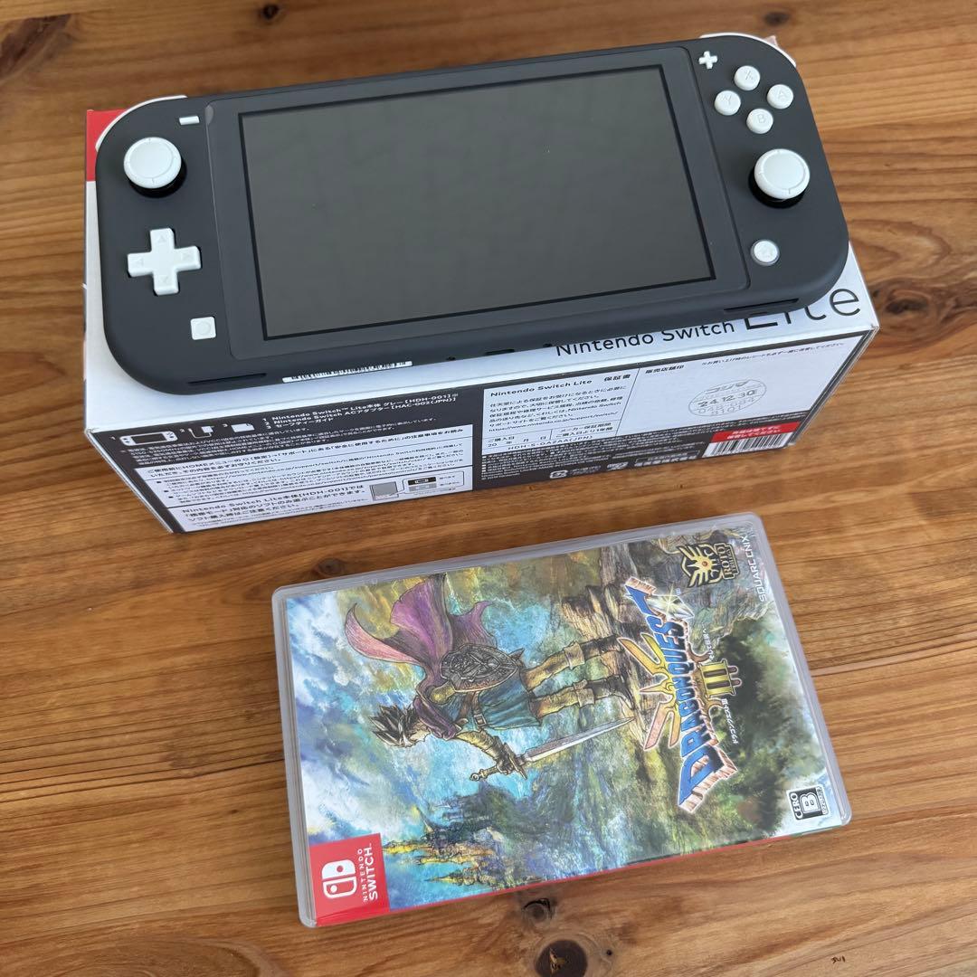 Nintendo Switch Lite グレー+ドラクエ3セット