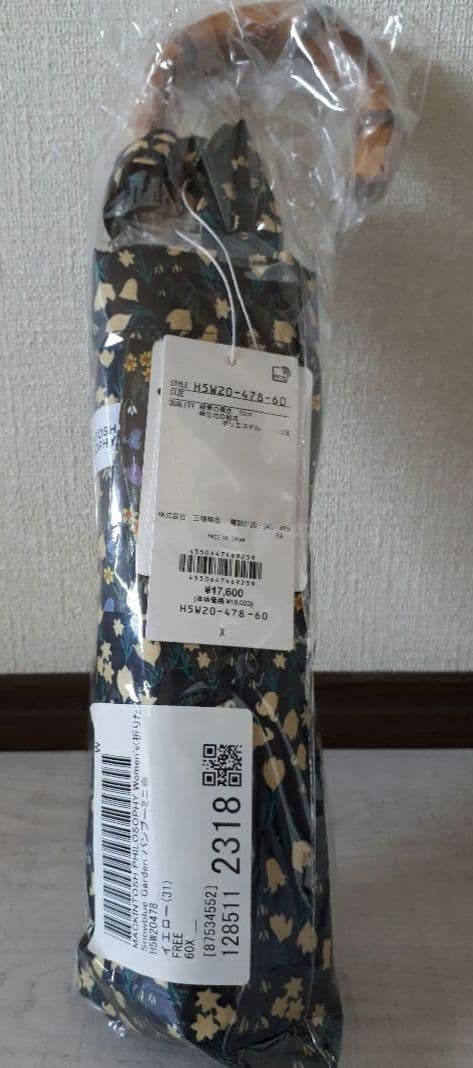 新品未使用　折り畳み傘　マッキントッシュフィロソフィー　バンブー　花柄　晴雨兼用