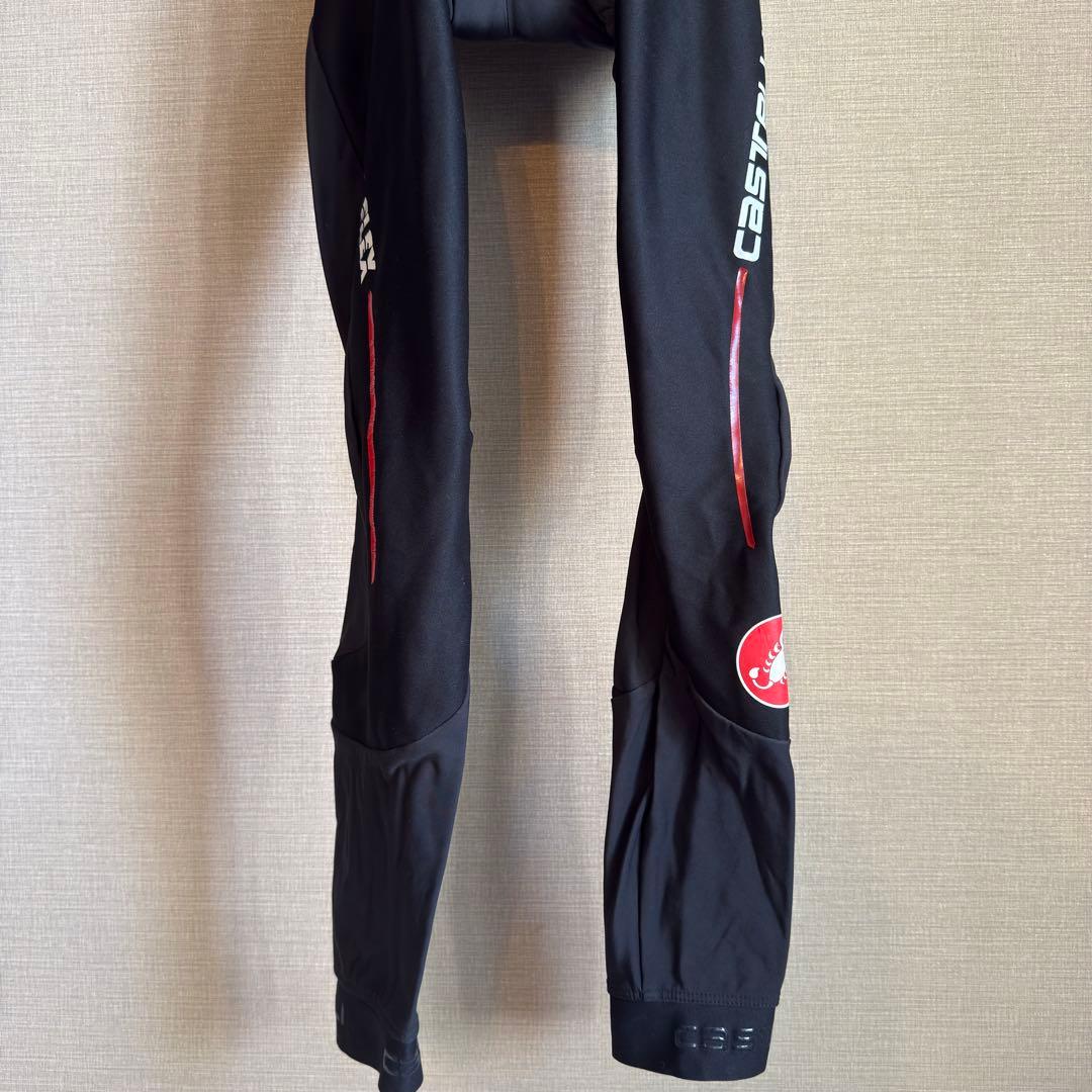 Castelli rosso corsa サイクルビブ　裏起毛　Sサイズ