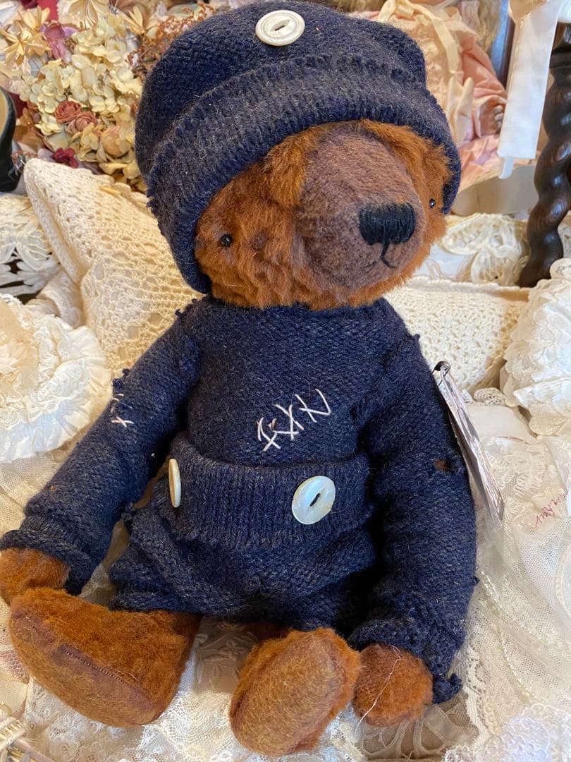 海外作家ベア　Jamie Bear テディベア　ヴィンテージ風❤️