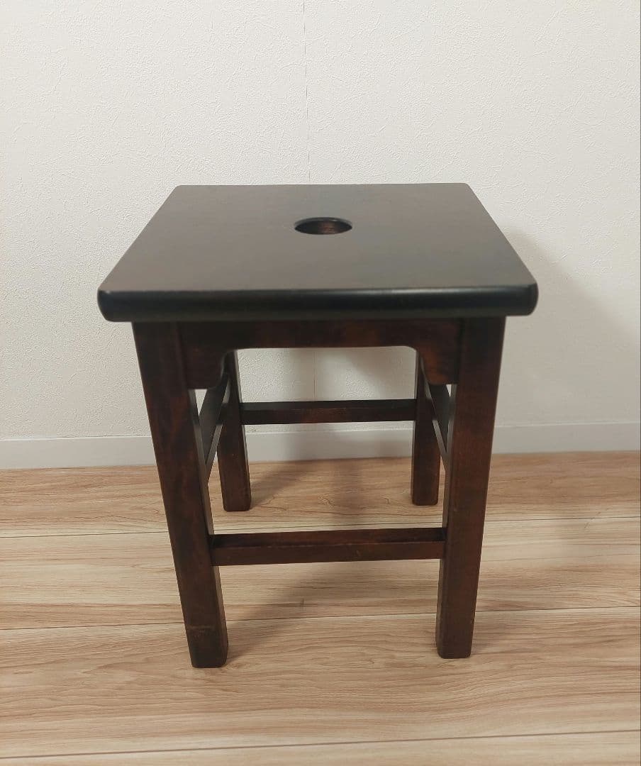 北海道民芸 スツール 樺材 椅子 腰掛け 飾り台 アンティーク