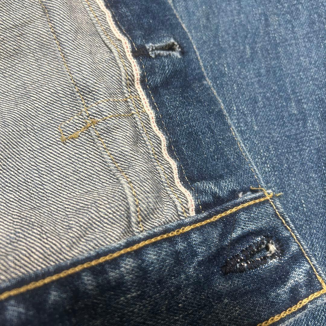 日本製 J02 リーバイスセカンド 71507 38 色落ちビンテージ感