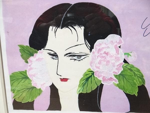 希少 山岸涼子 直筆イラスト 直筆サイン入り 日出処の天子 厩戸王子 当時物