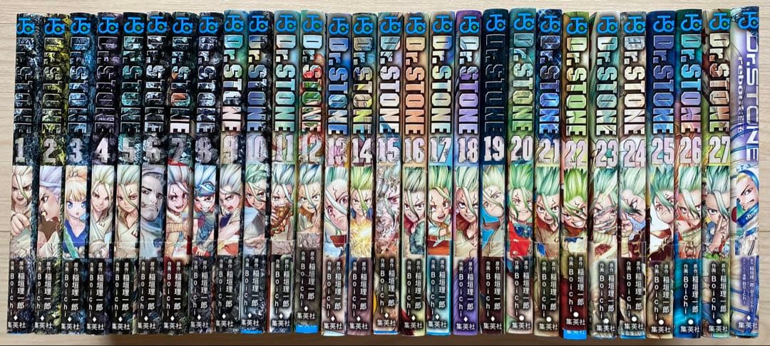 ドクターストーン全巻(1〜27＋1巻・全初版・帯付き・ジャンパラ付き)