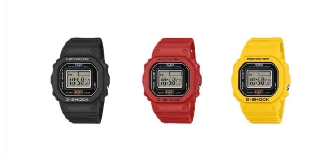 3色セット G-SHOCK NANO DWN-5600-1JR リングウォッチ