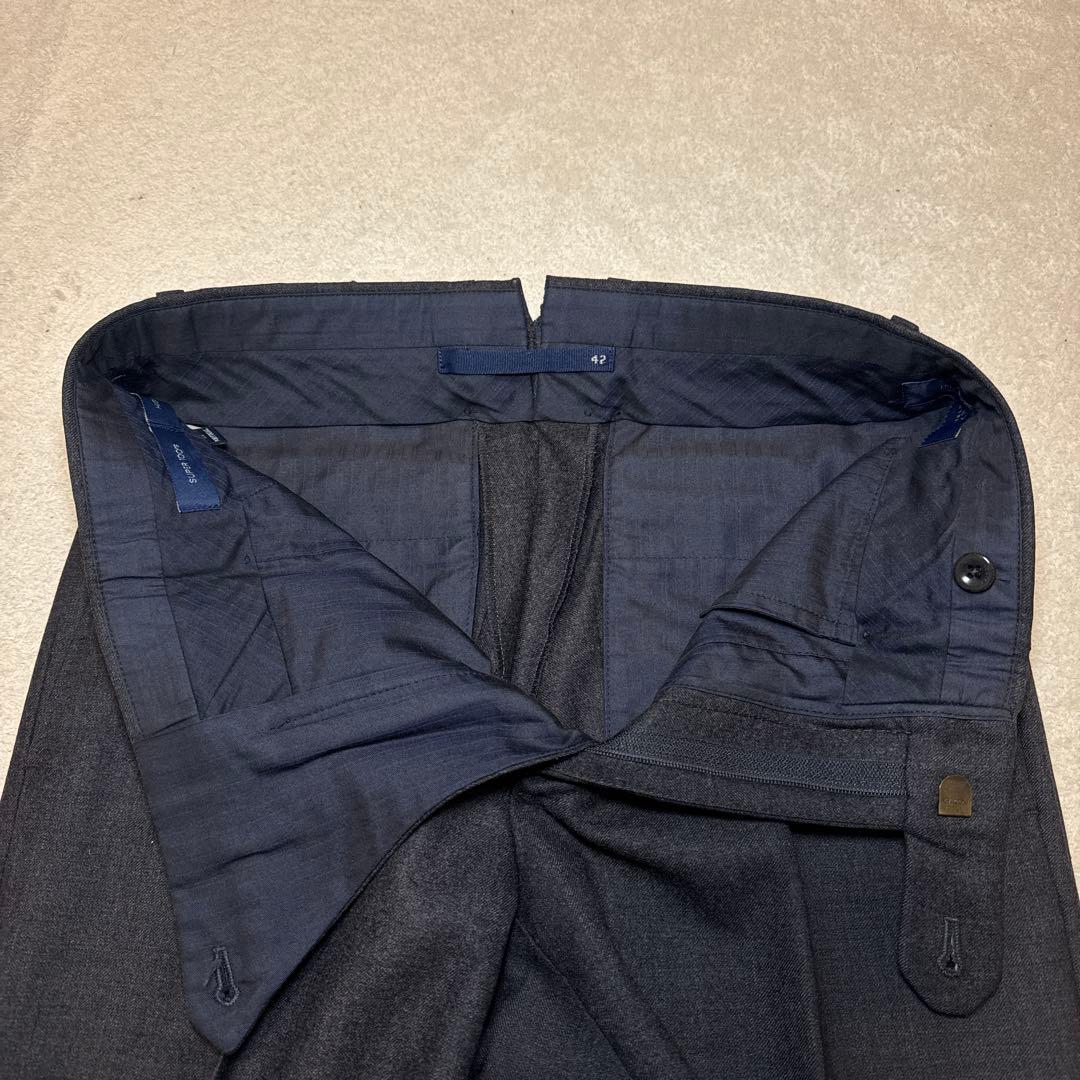 38 美品　秋冬　インコテックス　スラックス　グレー　42 ウール