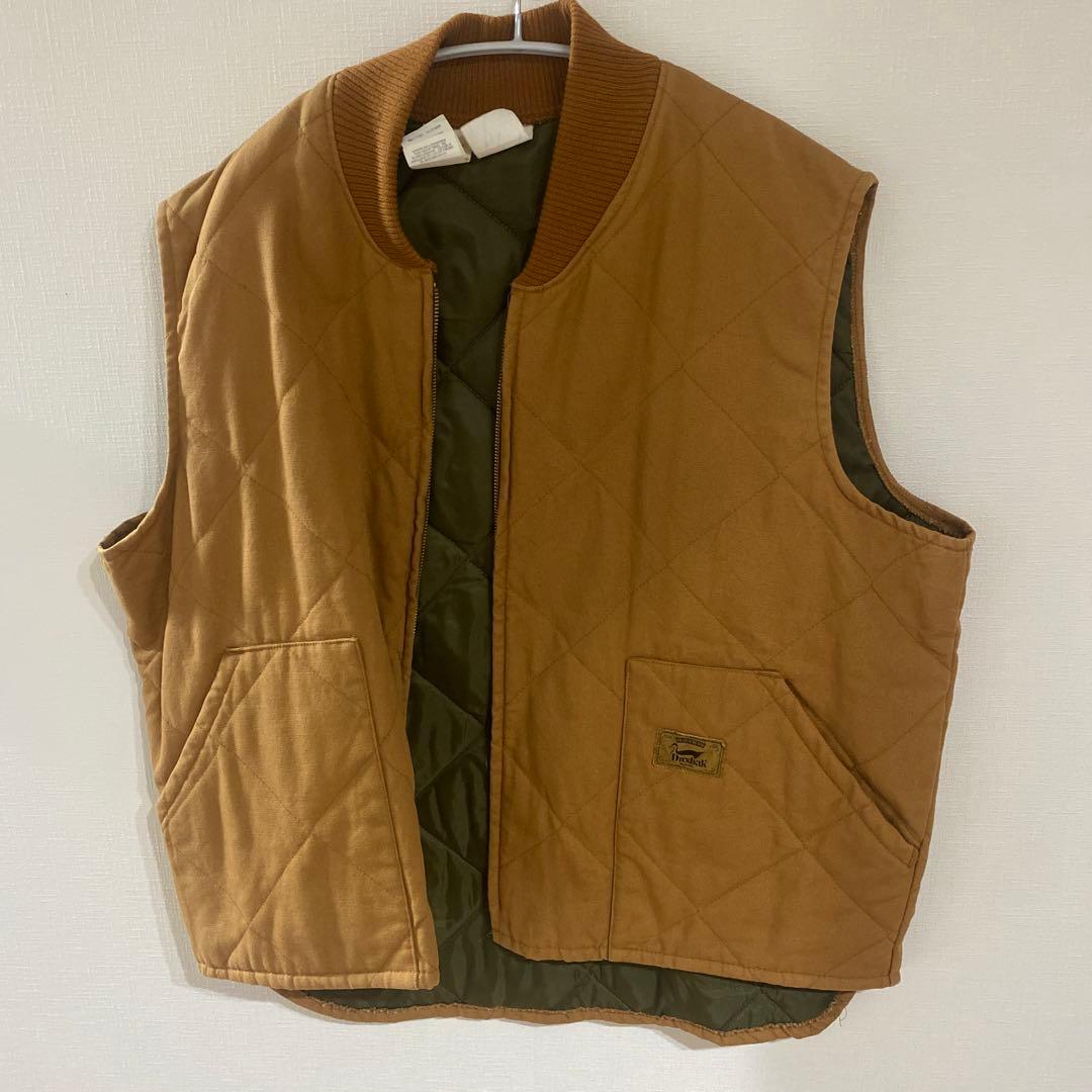 duxbak ダック地ベスト キルティングベスト XL us made