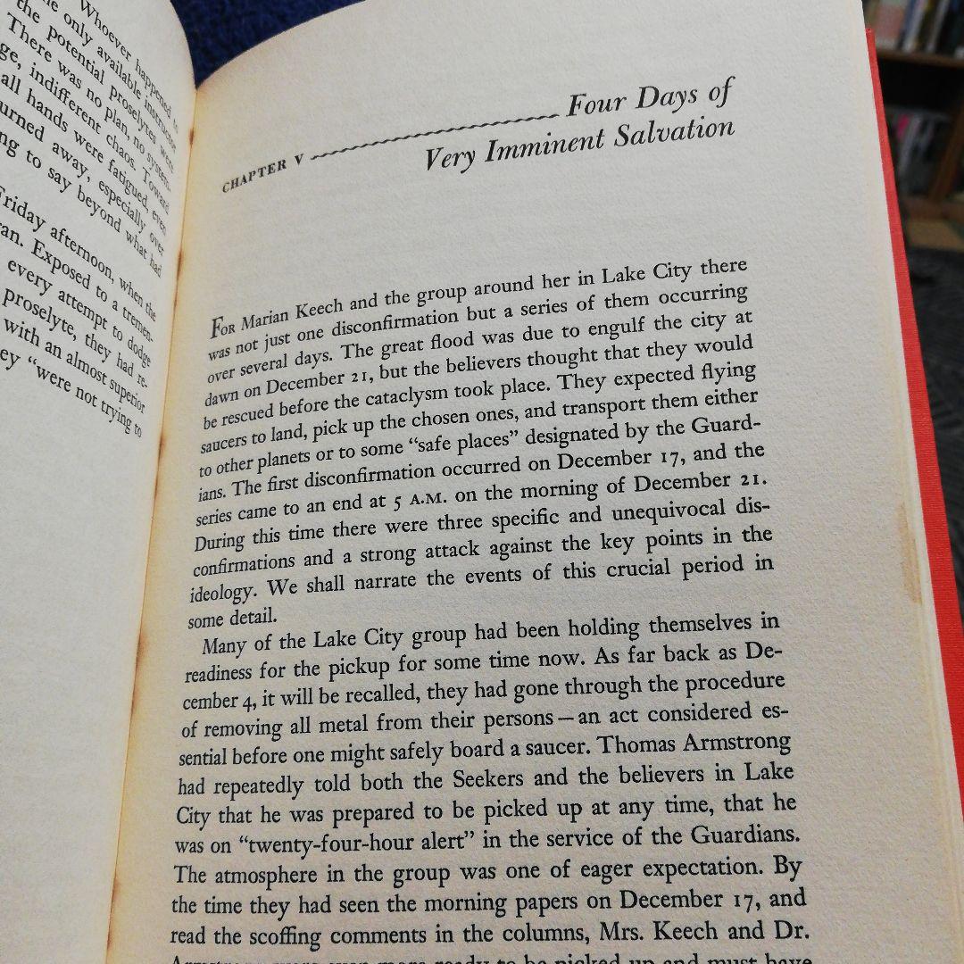 洋書 When Prophecy Fails by Leon Festinger