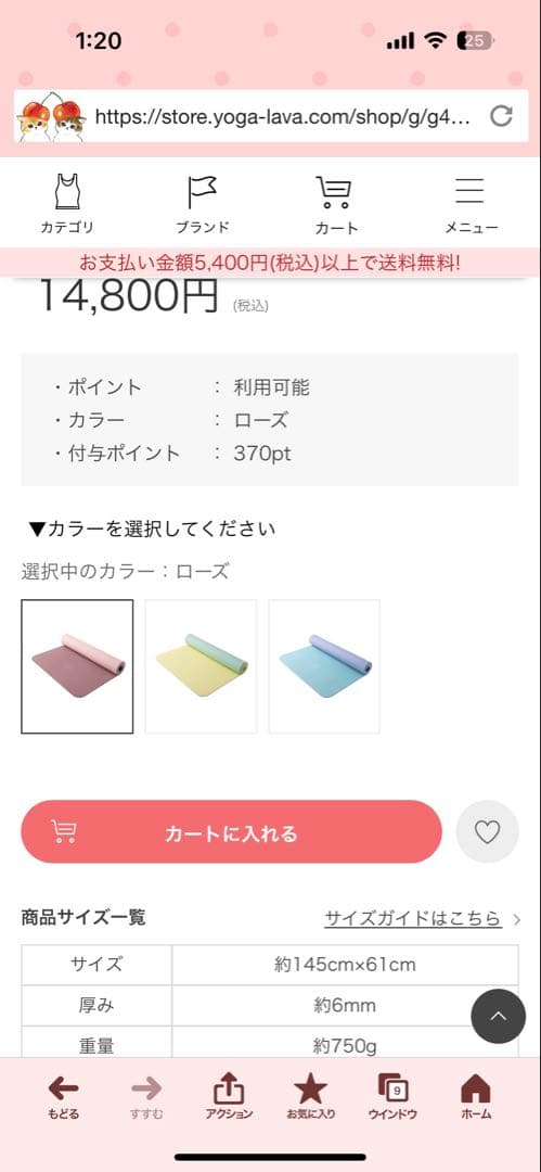 ☆今夜1000円オフ！☆ LAVA ヨガマットセット　ピンク　SUKALA