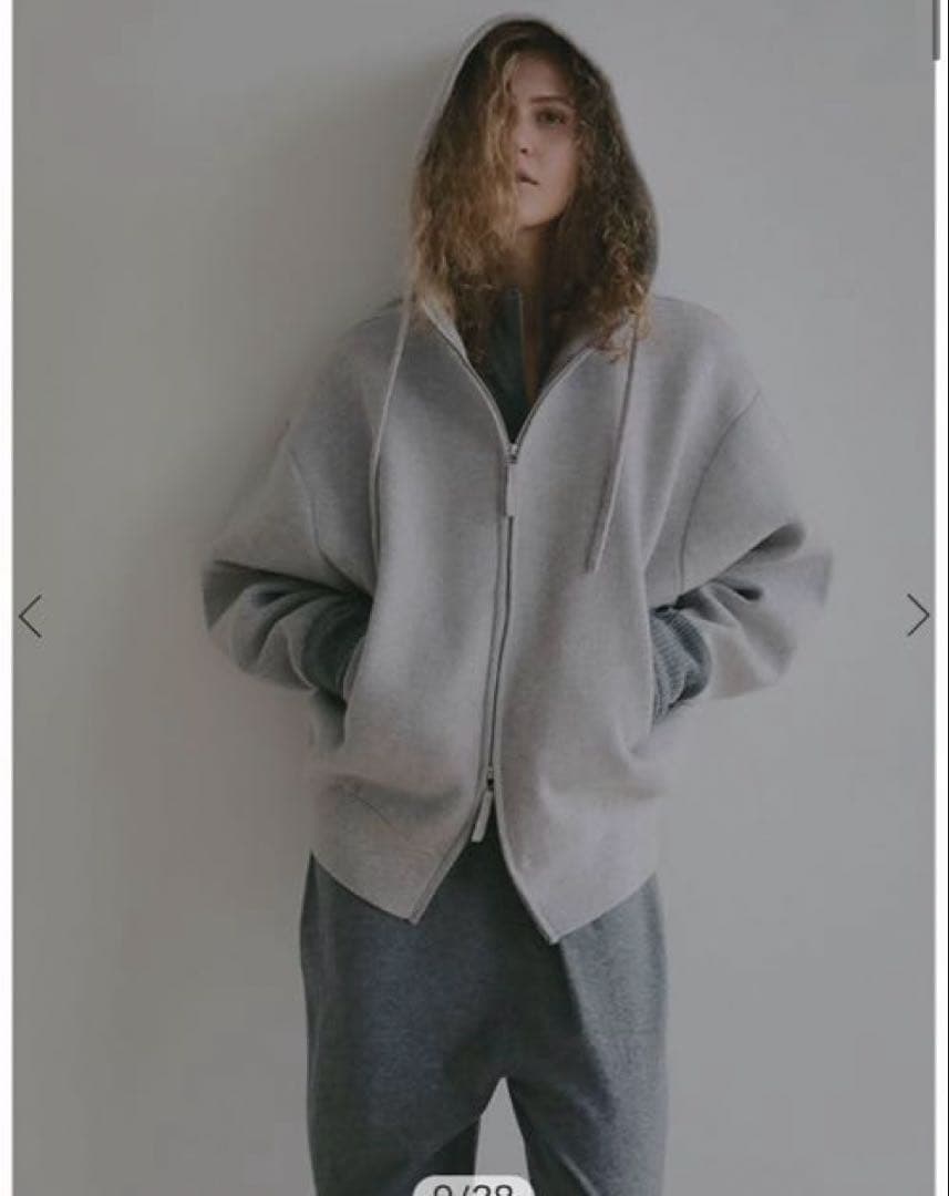 新品未使用☆ETRE TOKYO ダブルフェイスオーバーサイズニットパーカー