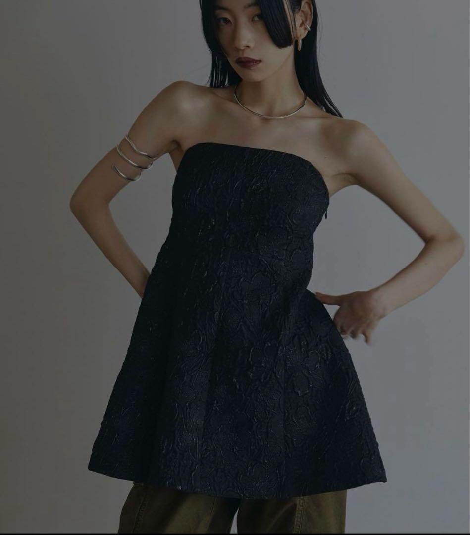 トップス MEDI 2WAY JACQUARD BARE TOP