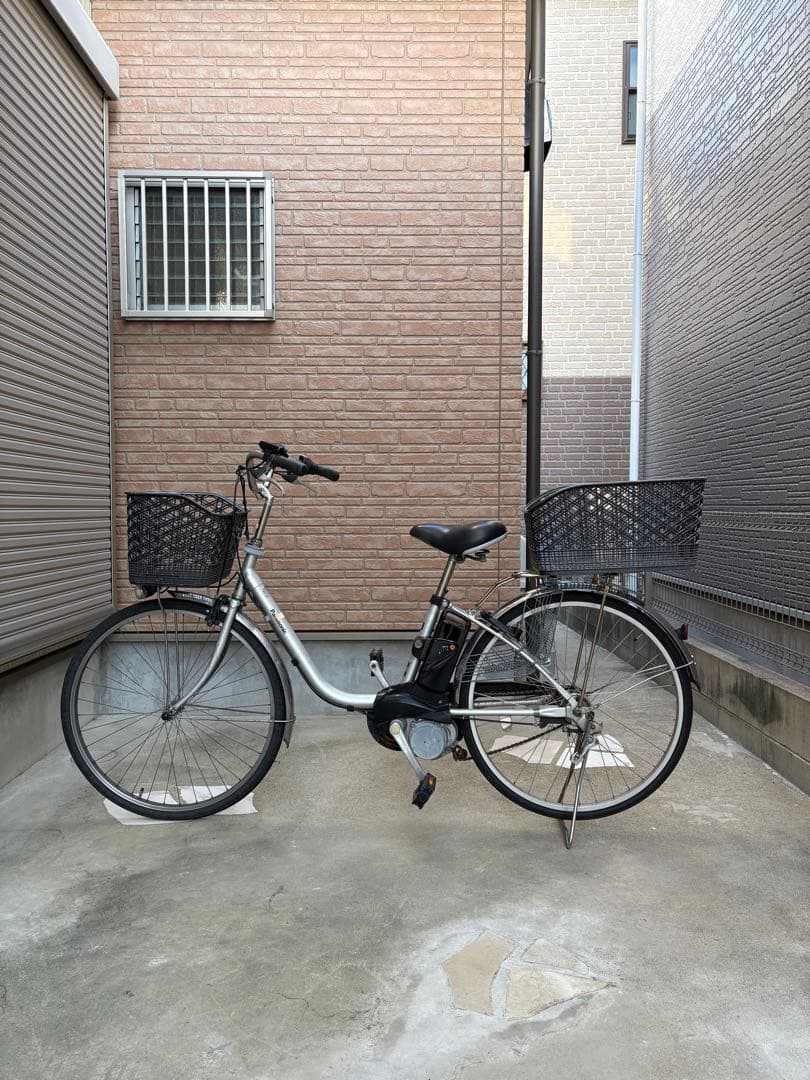 電動アシスト自転車 シティタイプ シルバー