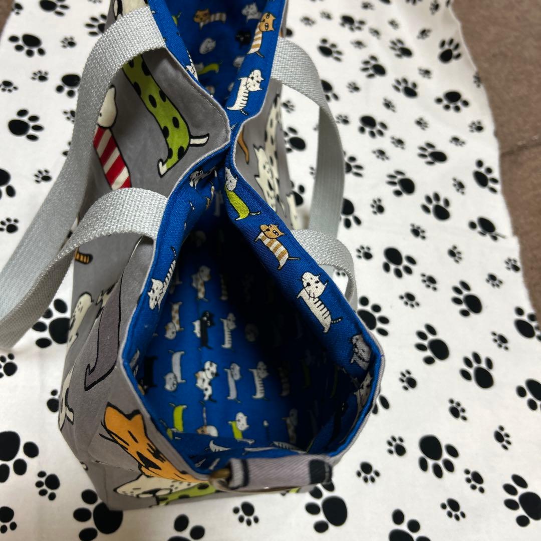 スクエアトートバッグ2点、デカネコちゃん