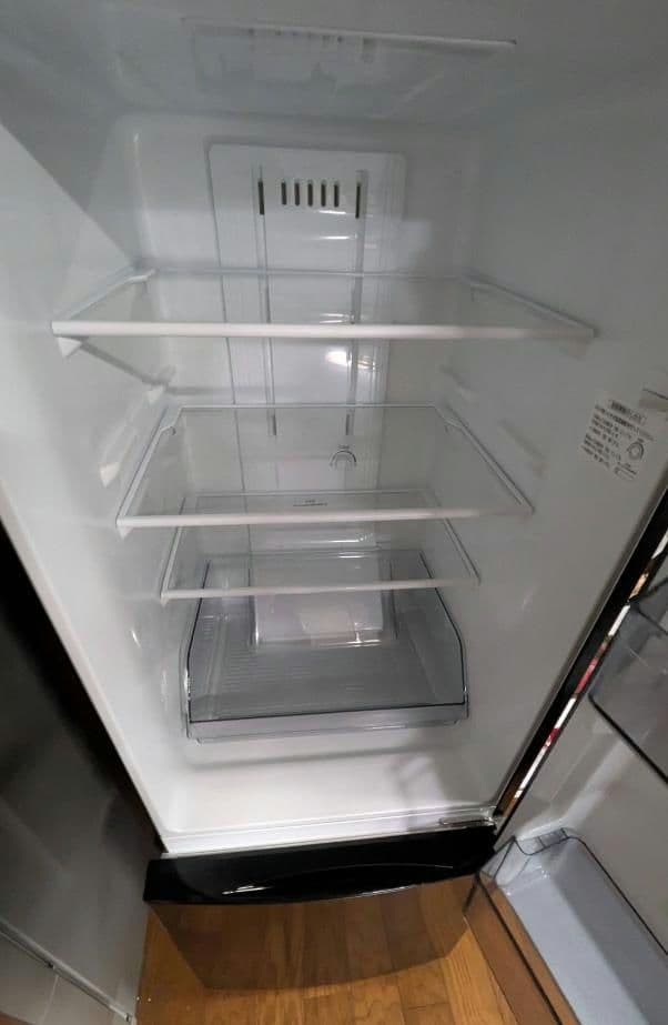 【2021年製】東芝 冷蔵庫 153L GR-T15BS(K) ブラッ