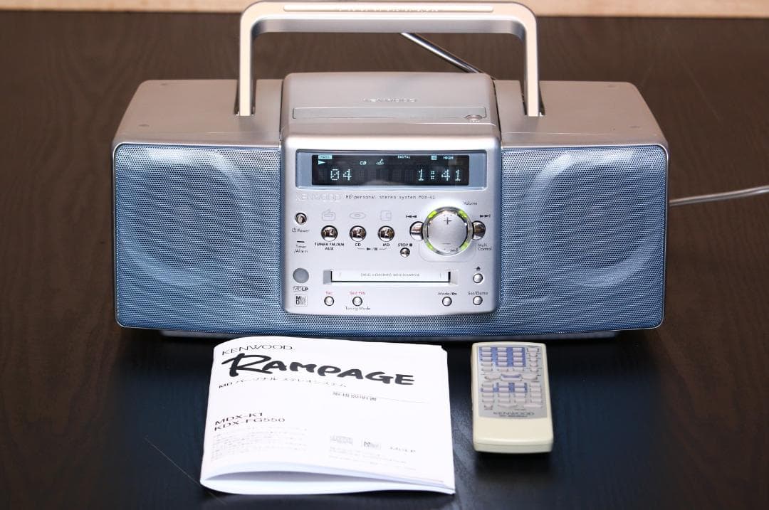 KENWOOD MDX-K1 CD/MD/TUNER コンポ ラジカセ シルバー