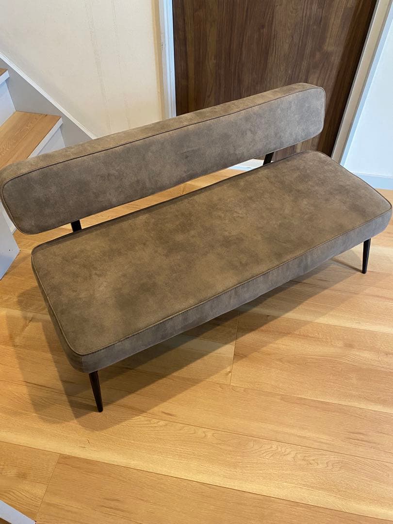 Mah　スエード調ファブリックソファ 121cm 使用僅かです。