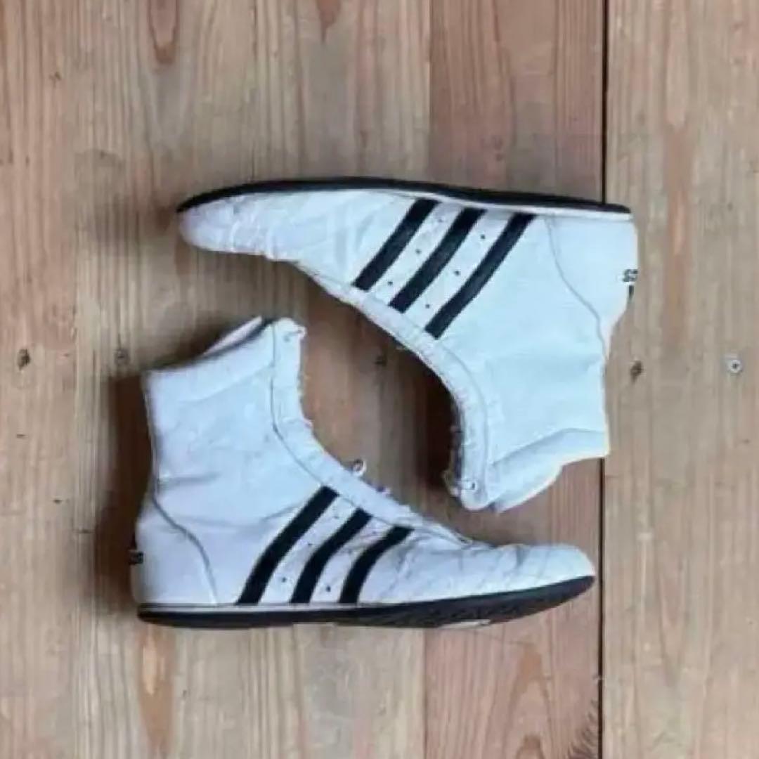 adidas ボクシングシューズ ホワイト　y2k
